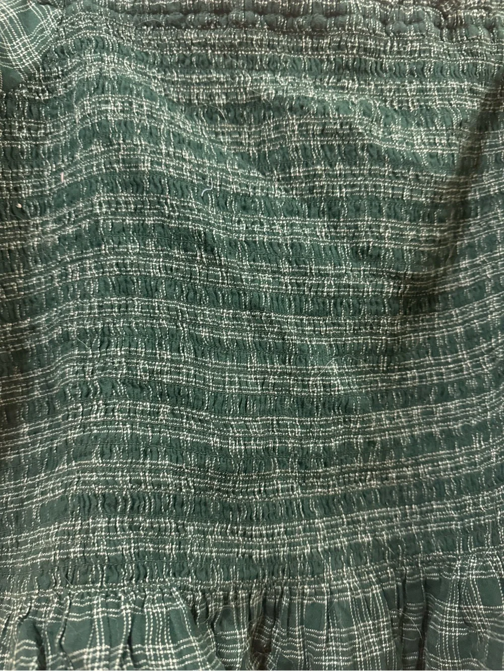 J. Crew smocked bodice